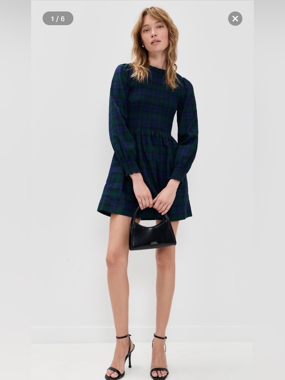 NWT Hill House Home The Lilia Nap Dress The Lilia Nap Dress size M Green Tartan